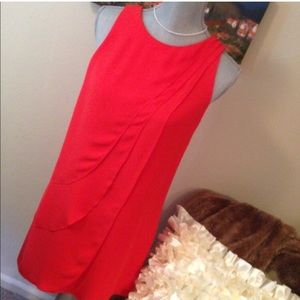 Parker Orange/coral sheath dress